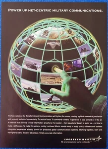 2004 LOCKHEED MARTIN GLOBAL TRANSFORMATIONAL COMMUNICATIONS ORIGINAL PRINT AD - Picture 1 of 1