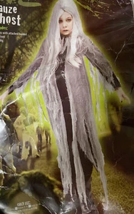 ๐ป Gauze Ghost Child Girls Costume (Small 4-6) Wig & Dress ๐ป๐ - Picture 1 of 3