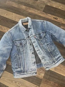 Chaqueta de Camionero Levi's Blanket Forrada Denim Talla 42 (70506 0317) EE. UU. De Colección - Imagen 1 de 18