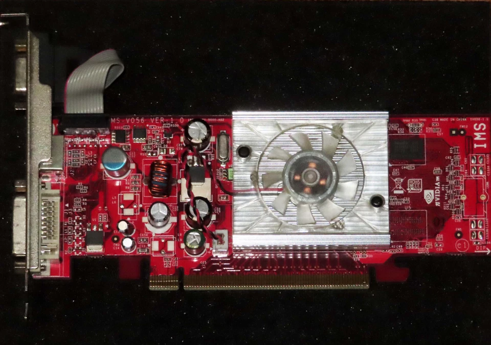 NVIDIA GeForce MS-V056 7300LE 64MB PCI-E Video Card With VGA, DVI, S-Video - Image 1 of 2