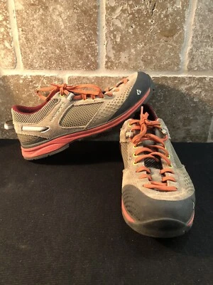 VASQUE GRAND TRAVERSE WOMEN'S LEATHER HIKING SHOES 7319 US SZ 9M TAUPE/ORANGE - Image 1 of 4