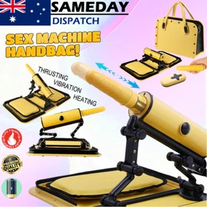 Telestopic Sex Machine Remote Control Realistic Dildo Heating Vibrator Sex Toy - Picture 1 of 12
