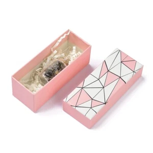 20x Lipstick Box Lip Gloss Wrapping Paper Case Boxes Pink with Raffia or Sponge - Picture 1 of 8