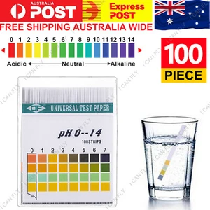 100x Test Strips ph Alkaline Aquarium Acid Urine Saliva Litmus Paper Sticks DF - Picture 1 of 10