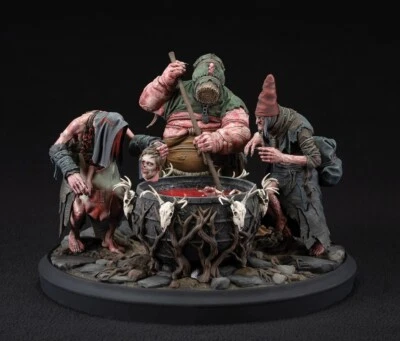 The Witcher 3 Wild Hunt Crones Bubbling Cauldron Statue Red LED Official NEW - Image 1 of 4