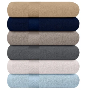 Extra Large Cotton Bath Towels For Bathroom Absorbent Shower Towel Bulk Multiple - Picture 1 of 5