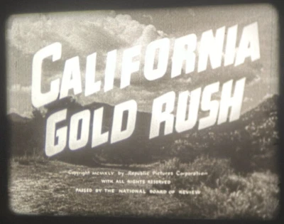 California Gold Rush (1946) Starring Wild Bill Elliot 16mm Western Feature Film - Imagem 1 de 4