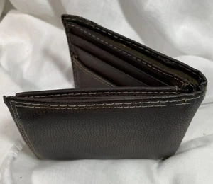  Levi's Strauss .co braune Herren-Geldbörse aus Leder mit Doppelfaltung - Bild 1 von 8