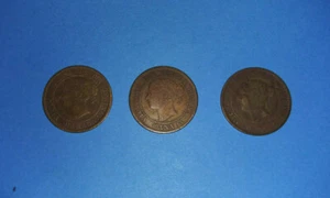 3 - 1859 Kanada One 1 Cent Victoria Münzen - Bild 1 von 4