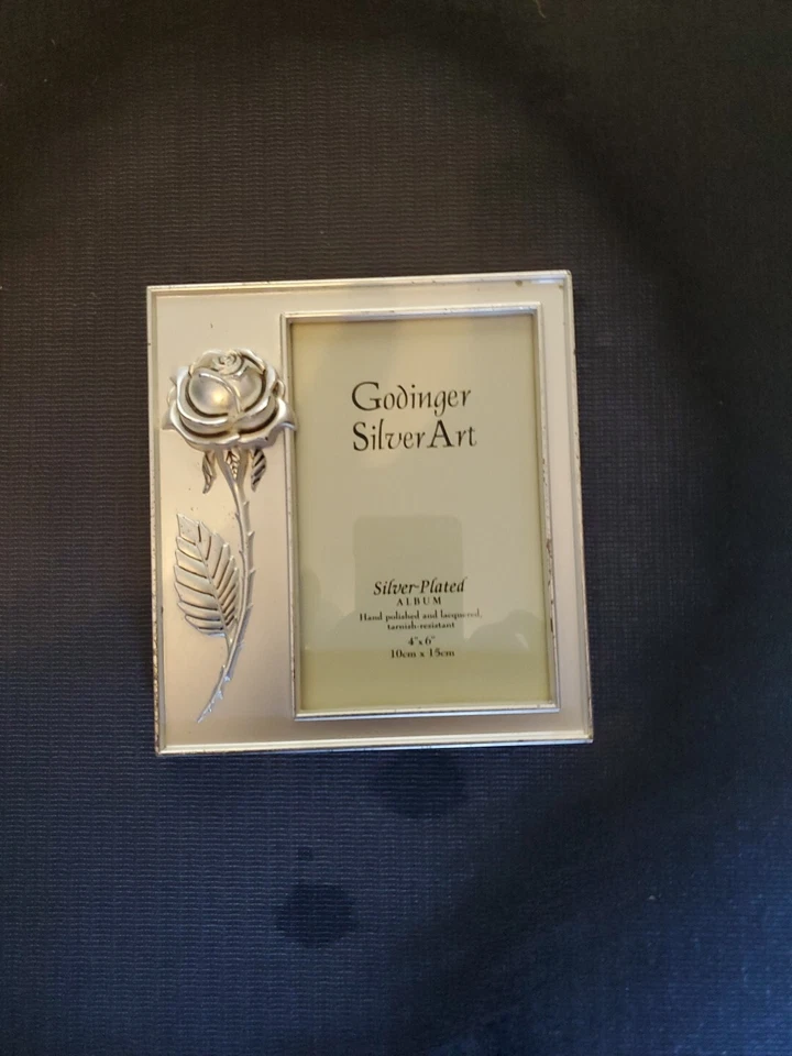 Godinger Silver Plated Black Velvet Photo Album 4" X 6" - Image 1 of 4