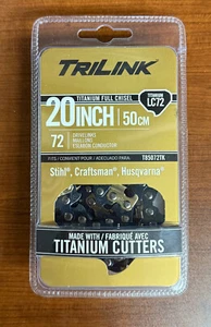 Cadena de cincel completa recubierta de titanio TriLink 20" LC72 50 cm - T85072TK - NUEVA SELLADA - Imagen 1 de 3