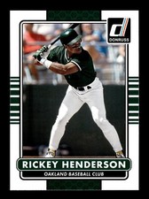 2015 Donruss Baseball #181 Rickey Henderson Oakland Athletics MLB HOF