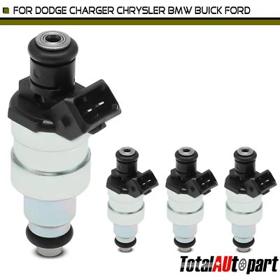 4Pcs Fuel Injector for Ford Escort EXP BMW M3 Dodge 600 Buick Chrysler Pontiac - Image 1 of 4