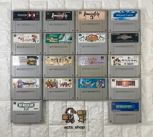 Lot 18 games Super Famicom normal startup Japan #00T - Picture 1 of 1