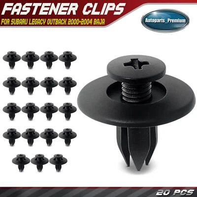 20 piezas clips de retención de nailon de 7 mm tipo tornillo con extremo abierto para Subaru Legacy Outback Foto 1 de 4