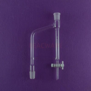 24/40,Glass Distillation Receiver,Dean Stark Adapter PTFE Stopcock - Picture 1 of 1
