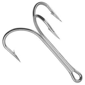 15PCS Classic Treble Hooks Large Triple Barbed Saltwater Sizes 4/0-10/0 - Picture 1 of 4
