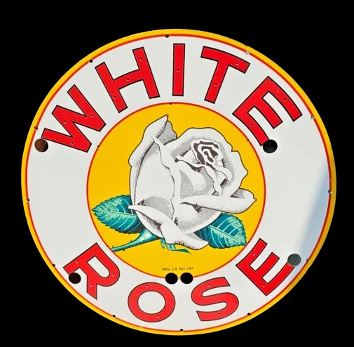 RARO LETRERO DE NEÓN ESMALTE PORCELANA ROSA BLANCA PIEL 30X30 PULGADAS Foto 1 de 4