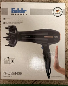 Fakir Prosense Haartrockner, schwarz - 2.200 Watt, Berührungssensoren; AC-Motor - Bild 1 von 1