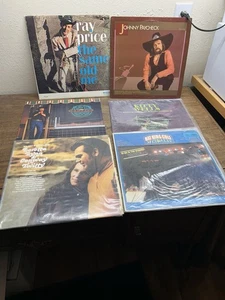 Lot of 6 Vintage Country Vinyl Record Albums~Ray Price~J.Paycheck~ Waylon~ Kitty - Picture 1 of 14