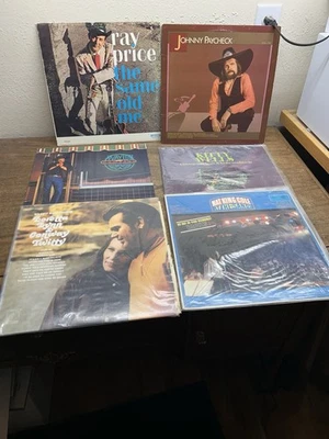 Lot of 6 Vintage Country Vinyl Record Albums~Ray Price~J.Paycheck~ Waylon~ Kitty - Image 1 of 4