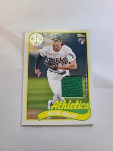2024 Topps Update Series - Zack Gelof Player Worn Green Patch Relic RC #89RU-ZG - Picture 1 of 2