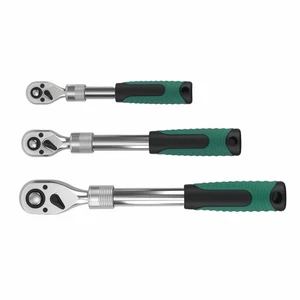 Professional Grade Ratchet Set 1/4 3/8 1/2 Drive 72T Quick Release Extension - Picture 1 of 20