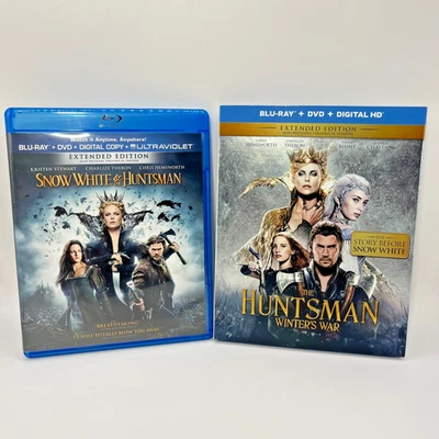 Snow White And The Huntsman + Huntsman Winter's War Blu-Ray DVD Extended Edition - Image 1 of 4