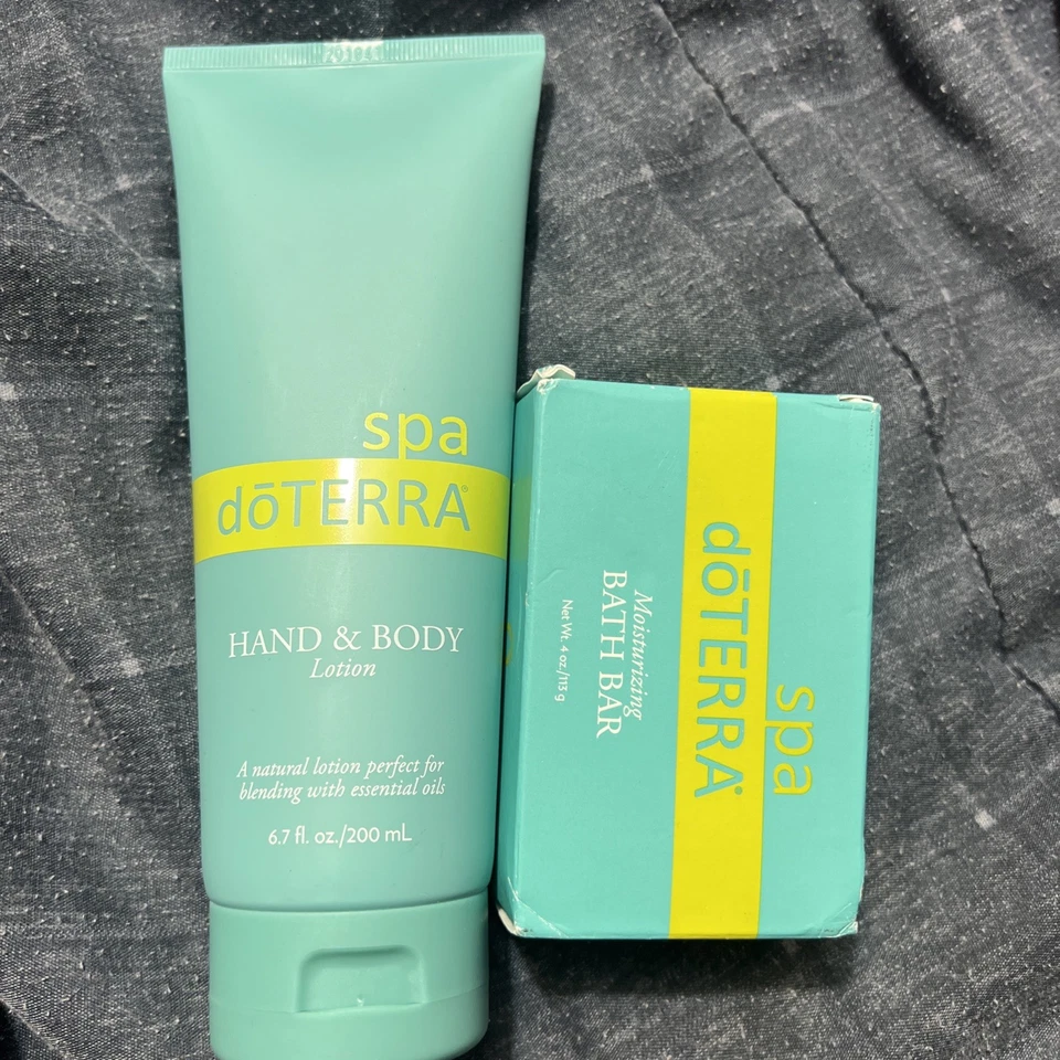 Loción hidratante para manos y cuerpo Spa Doterra 6,7 oz + barra de baño tamaño completo de 4 oz Foto 1 de 4