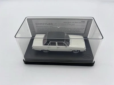 Trax TR92 1970 Chrysler VG Valiant Regal Alpine White/Black Roof 1:43 Scale  - Image 1 of 4