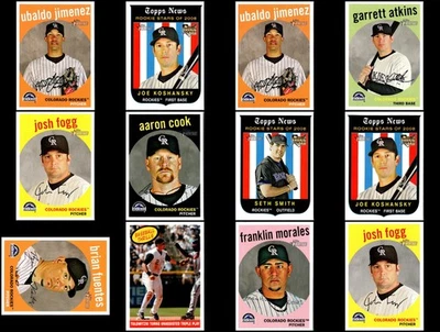 2008 Topps Heritage 科罗拉多落基山脉 (18) 卡套装 - 限量版 - 真品... — 第 1/4 张图片