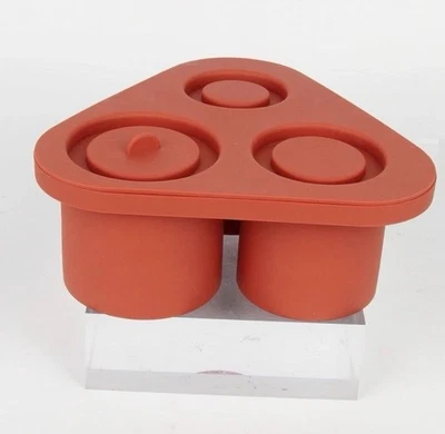 Molde de cubo de hielo para taza Stanley, bandeja de silicona con tapa para 20 30 40 oz rojo Foto 1 de 4