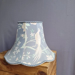 Large Blue St.Michael Lampshade Vintage Oriental Style Cottagecore Country House - Picture 1 of 8