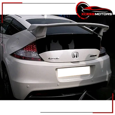 Fits 11-15 Honda CR-Z Mug Style Trunk Spoiler Rear Wing Lid Unpainted Gray ABS - Image 1 of 4