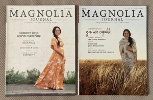 MAGNOLIA JOURNAL Magazine Lot of 2 - #7 & 8 Joanna Gaines Summer Fall 2018 - Picture 1 of 2