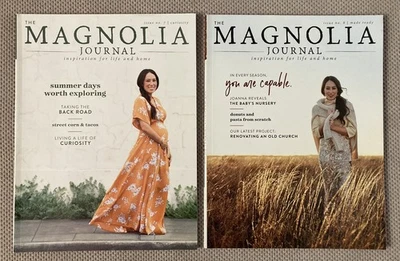 MAGNOLIA JOURNAL Magazine Lot of 2 - #7 & 8 Joanna Gaines Summer Fall 2018 - Image 1 of 2