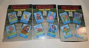 Vtg 1988 Ralston Nintendo Cereal System Box Zelda Mario Power Cards 12 Uncut - Picture 1 of 4
