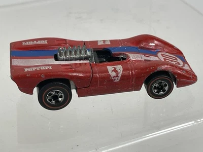 Ferrari 312P Red Hot Wheels 1969 1974 Redline Vintage RL Hong Kong muy bonito Foto 1 de 4