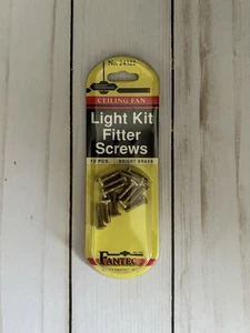 Fantec Deckenventilator Leuchtenset Monteurschrauben 12 tlg. Messing hell Nr. 24322 - Bild 1 von 2