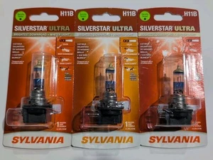 Sylvania H11B SilverStar ULTRA Halogen Headlight Bulb H11BSU.BP2 BRAND NEW - Picture 1 of 3