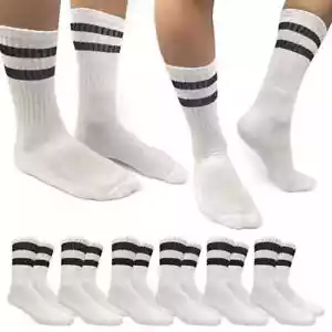 12 pares de calcetines de trabajo para hombre ropa de trabajo suela acolchada reforzada botas calcetines talla 10-13 - Imagen 1 de 3