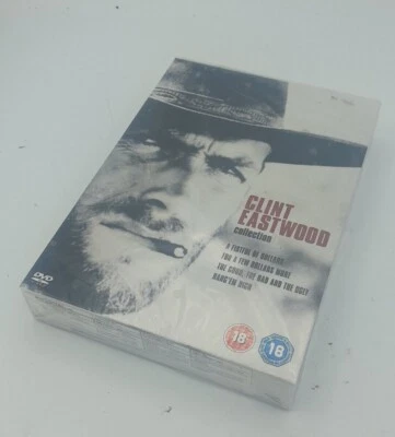 Clint Eastwood Collection 4 Disc Box Set Dvd New And Sealed  - Image 1 of 4