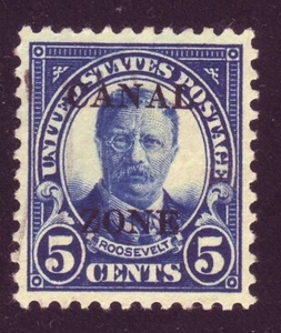 CANAL ZONE - OVPT su 5c US STAMP - ASPETTO SUPERBO - RP ? - ULTRA LT ANNULLO!! - Foto 1 di 2