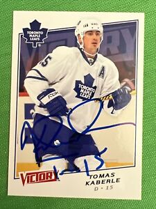TOMAS KABERLE TORONTO MAPLE LEAFS SIGNED AUTOGRAPH 2008 VICTORY NHL CARD W/PROOF