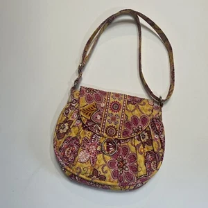 Vera Bradley Handtasche Schultertasche Saddle-Up Collection Bali Gold Magnetverschluss - Bild 1 von 7