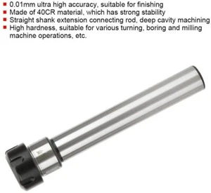 C25-ER25-150L Straight shank Collet Chuck Holder CNC Extension Rod Lathe Milling - Picture 1 of 8