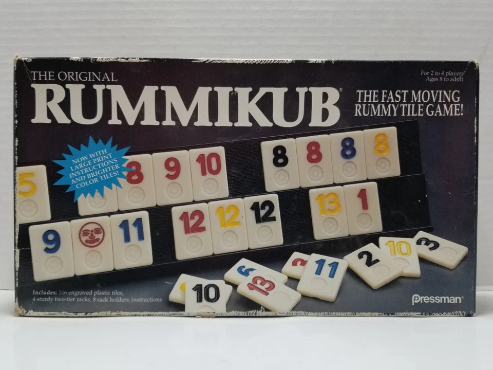 Vintage The Original Rummikub Tile Board Game Pressman 1990 Incomplete As Is - Image 1 of 4