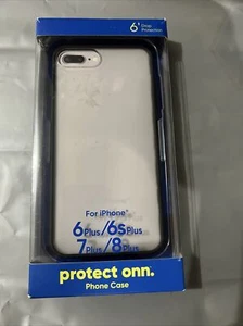Onn. Schwarz & mattiert Handyhülle für iPhone 6 Plus/6s Plus/7 Plus/8 Plus NEU! - Bild 1 von 2