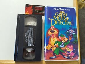 Disney Black Diamond The Great Mouse Detective VHS video tape tested  