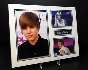 Justin Bieber Singer Songwriter RARE Signed Mounted 14x11 Photo Display + COA - Imagen 1 de 1